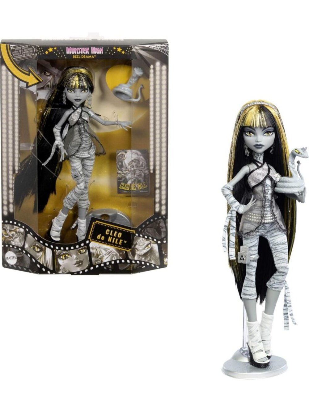 Reel Drama Cleo De Nile Doll - Monster High Collectible, Fashion Doll, Gift Idea